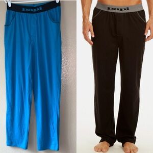 PAPI Slub Cotton Teal Blue Casual Loungewear Pants Size M